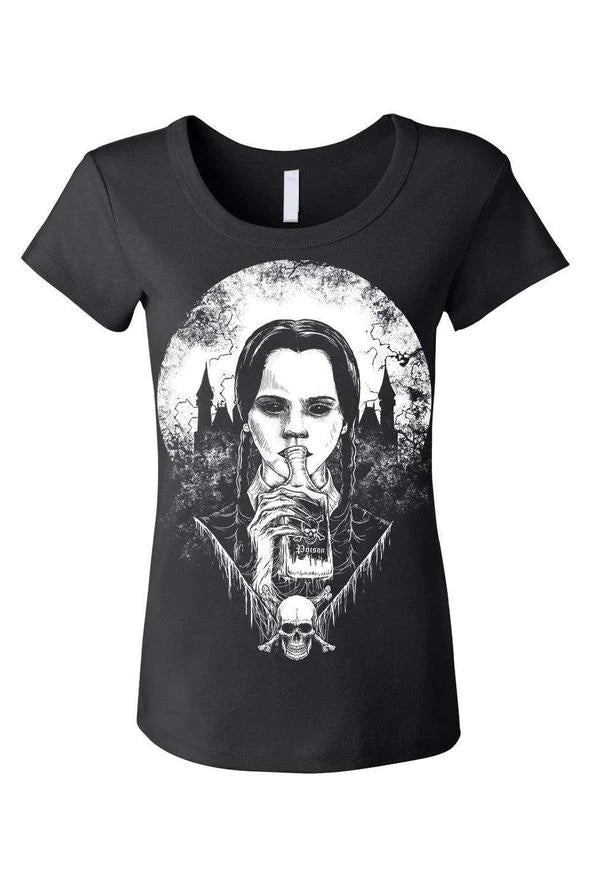 Wednesday Addams Poison Tee [Multiple Styles Available]