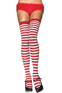 Thumbnail for Stripe Thigh Highs [Various Colors]