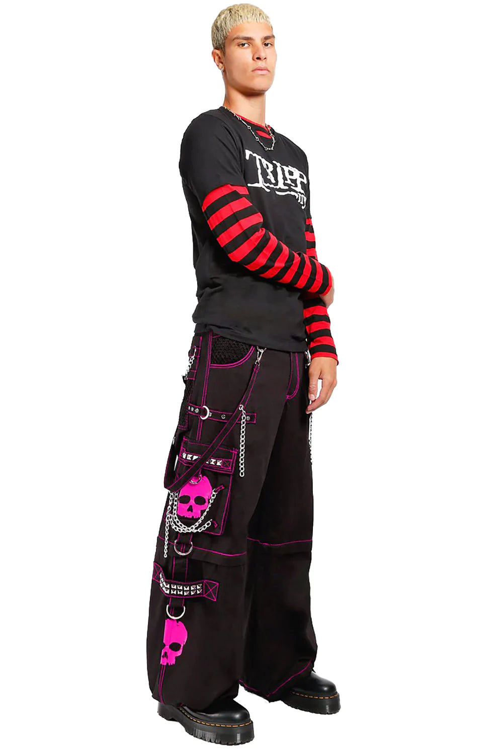 Tripp Super Skull Pants [Black/Pink]