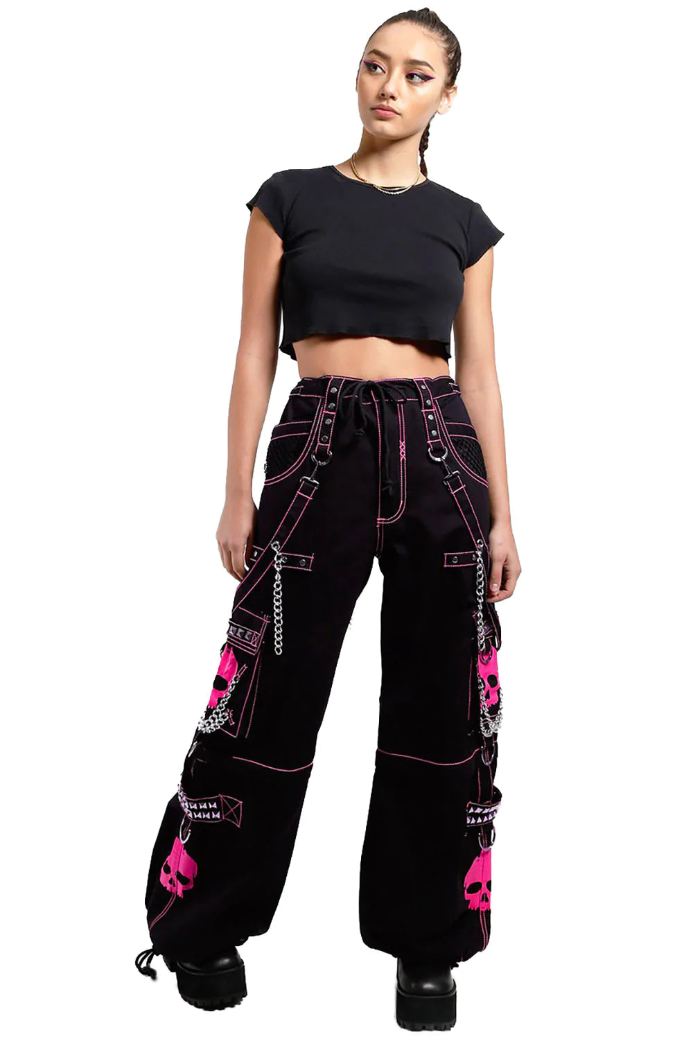 Tripp Super Skull Pants [Black/Pink]
