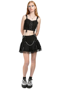 Thumbnail for Lolita Tutu Skirt [Black/Black]