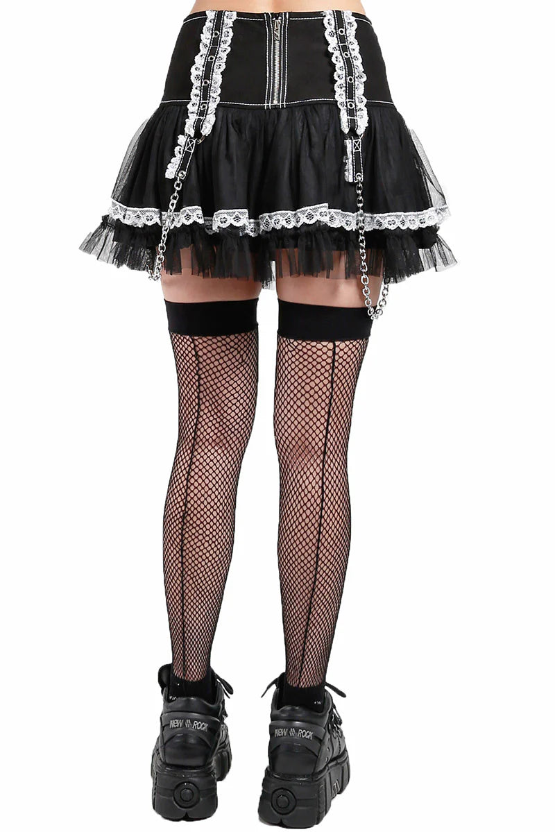 Lolita Tutu Skirt [Black/White]