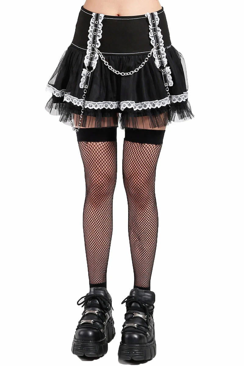 Lolita Tutu Skirt [Black/White]