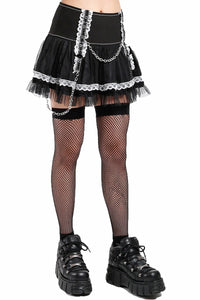Thumbnail for Lolita Tutu Skirt [Black/White]