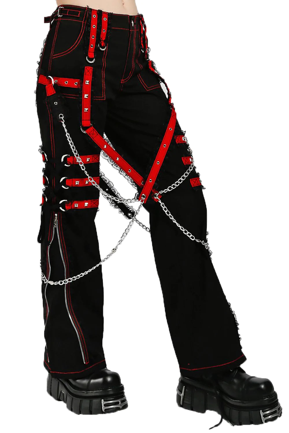 Tripp Midnight Dark Street Chain Pants [Black/Red]