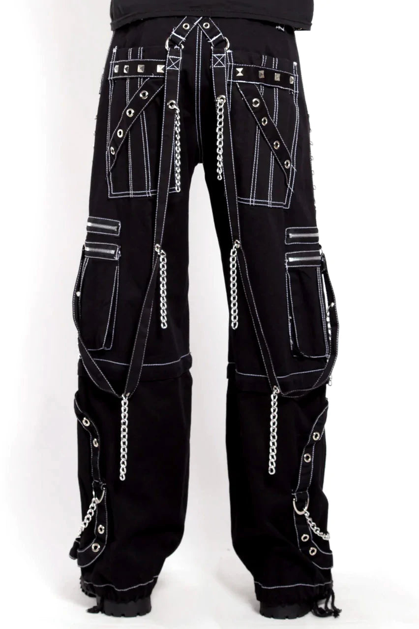 Tripp NYC Step Chain Pants [Black/White]