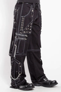 Tripp NYC Step Chain Pants [Black/White]