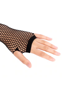 Thumbnail for Mall Goth Fishnet Gloves