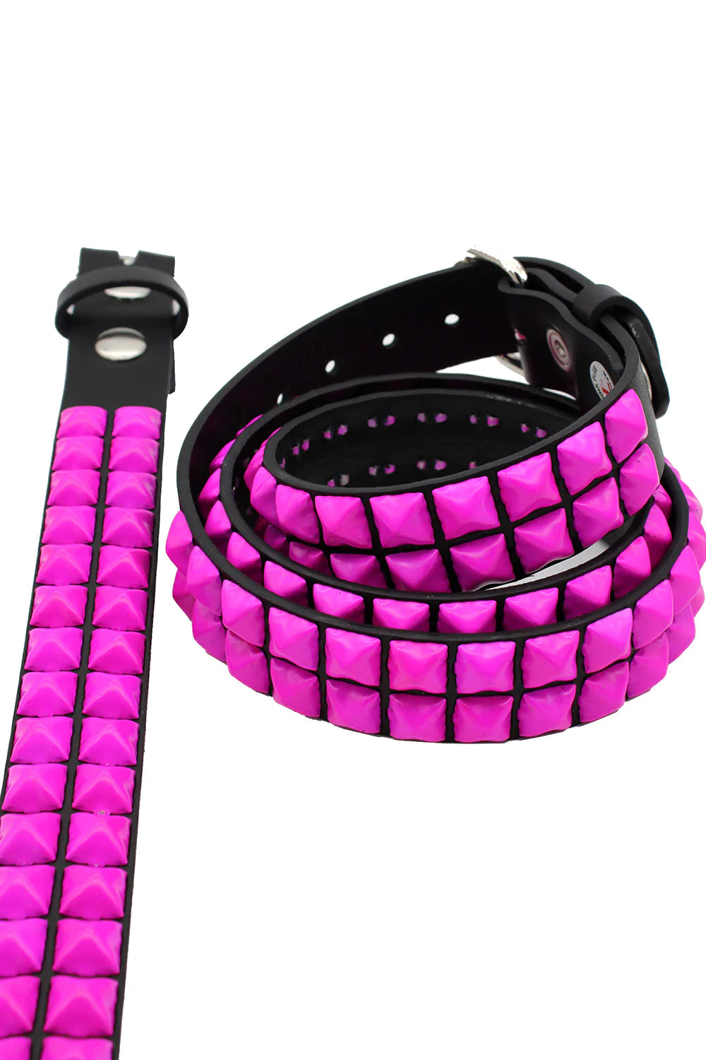 Punk Drunk Love Pyramid Stud Belt [Hot Pink]