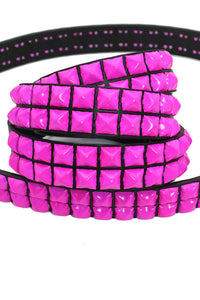 Punk Drunk Love Pyramid Stud Belt [Hot Pink]