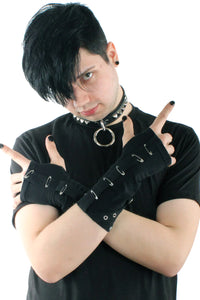 Thumbnail for Tripp NYC Safety Pin Goth Arm Warmers