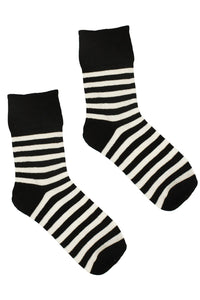 Thumbnail for Striped Socks [Black/White]