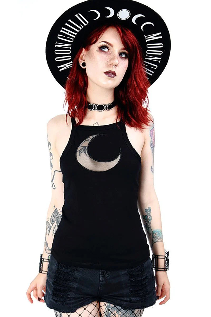 Mesh Moon Tank Top