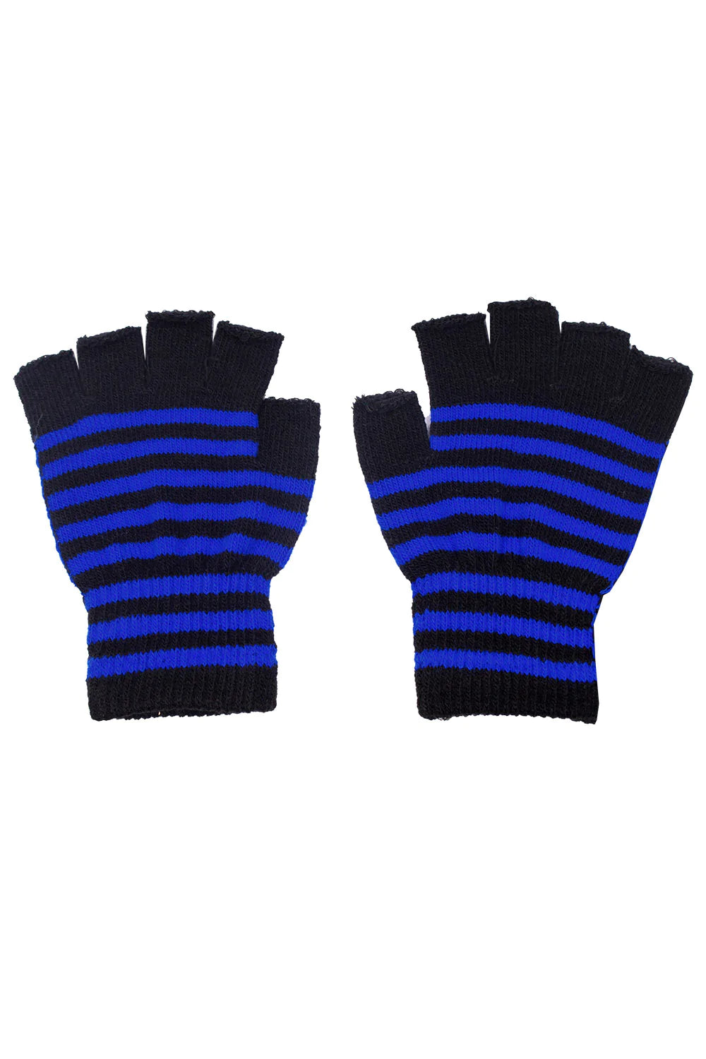 Striped Fingerless Gloves [Multiple Colors Available]