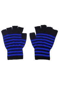 Thumbnail for Striped Fingerless Gloves [Multiple Colors Available]