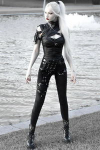 Thumbnail for Midnight Hex Garter Belt Punk Pants