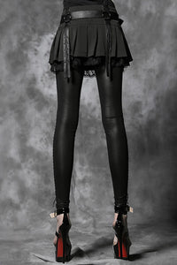 Thumbnail for Gothic Romance Lace-Up Leggings