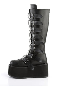 Thumbnail for Queen of the DAMNED-318 Boots [Black Vegan Leather]