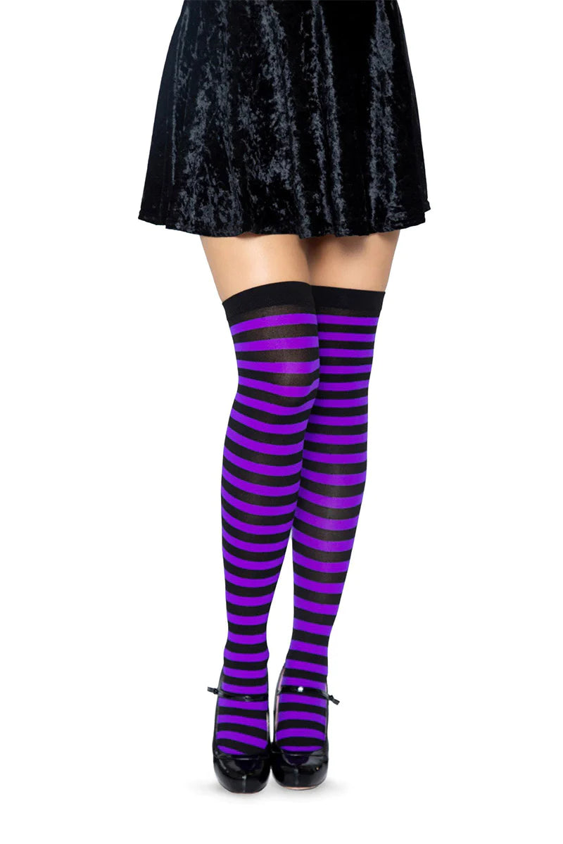 Stripe Thigh Highs [Various Colors]