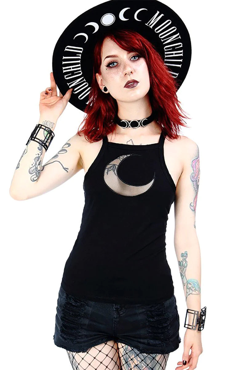 Mesh Moon Tank Top