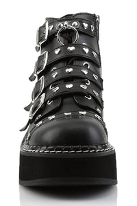 Thumbnail for Heathen Heart Boots EMILY-315 [Black Vegan Leather]