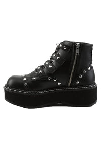 Thumbnail for Heathen Heart Boots EMILY-315 [Black Vegan Leather]