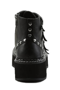 Thumbnail for Heathen Heart Boots EMILY-315 [Black Vegan Leather]