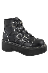 Thumbnail for Heathen Heart Boots EMILY-315 [Black Vegan Leather]