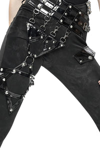 Thumbnail for Midnight Hex Garter Belt Punk Pants