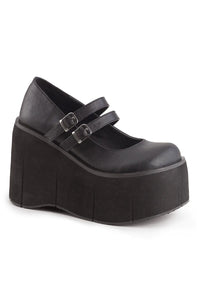 Thumbnail for Killer KERA-08 Platform Mary Janes [Black Vegan Leather]