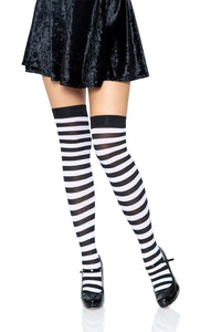 Thumbnail for Stripe Thigh Highs [Various Colors]