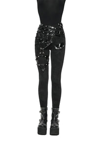 Thumbnail for Midnight Hex Garter Belt Punk Pants