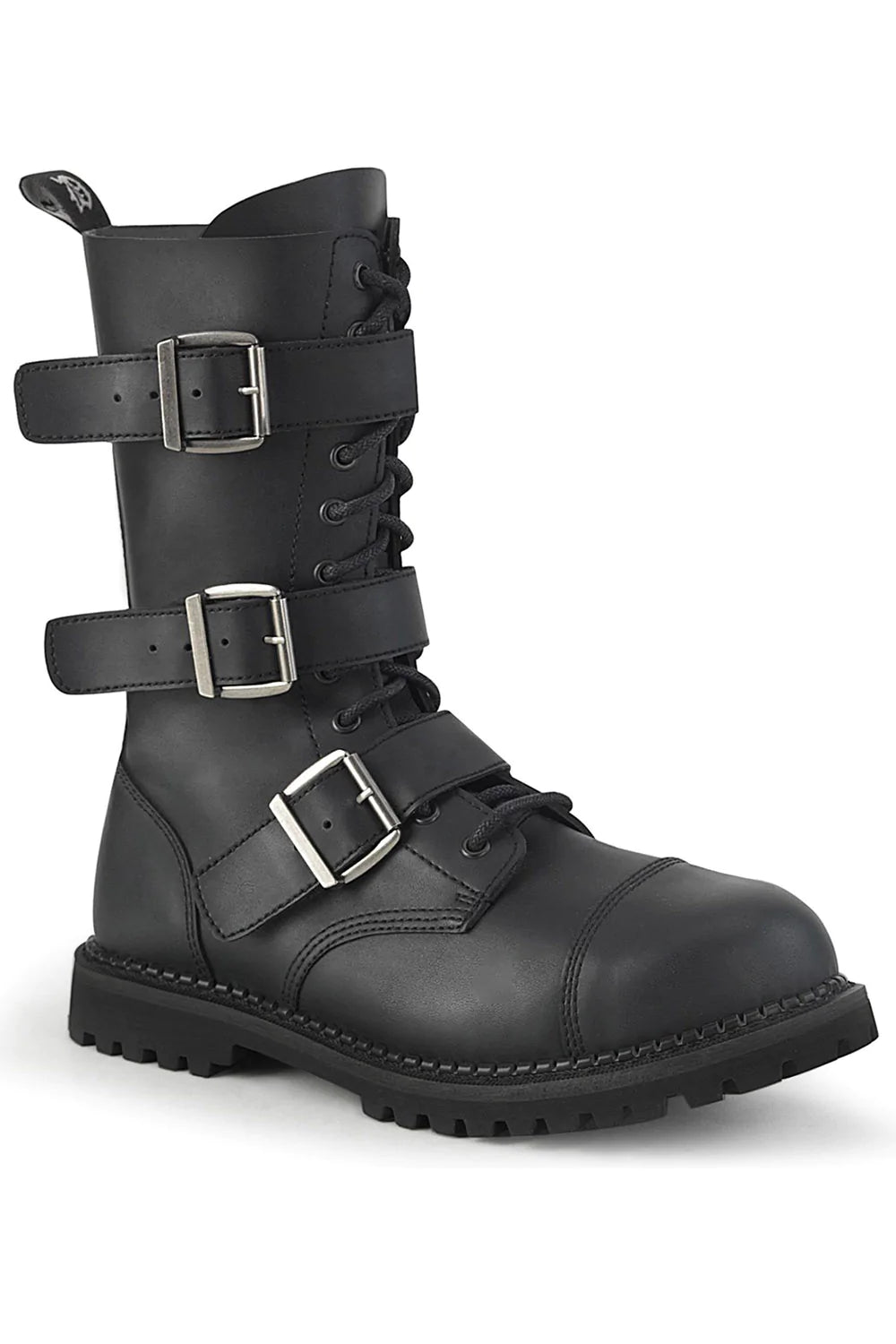 Lead the RIOT-12 Boots [Black Vegan Leather]