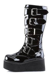 Thumbnail for Welcome to TRASHVILLE-518 Boots [Black Patent]