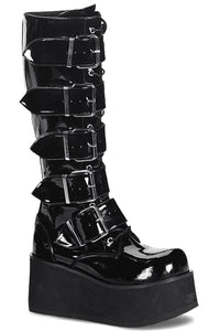 Thumbnail for Welcome to TRASHVILLE-518 Boots [Black Patent]